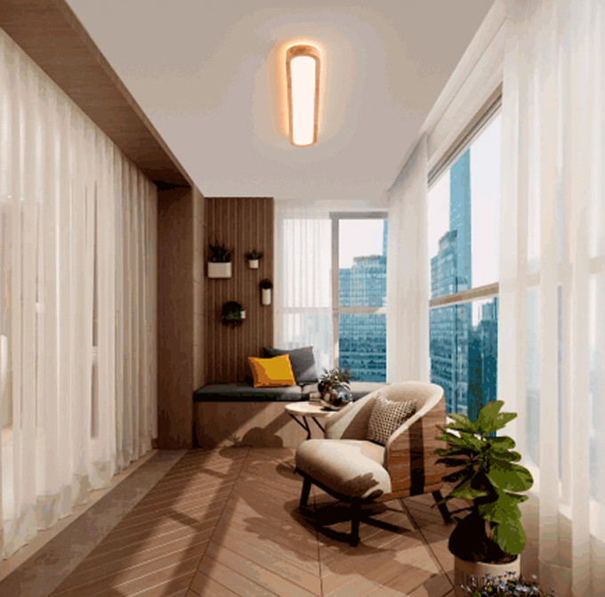 Plafon Moderno Supren Dourado